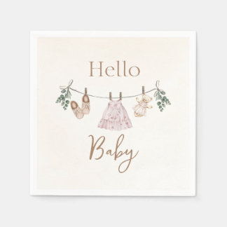Serviette En Papier Boho rose Fille Vêtements bébé