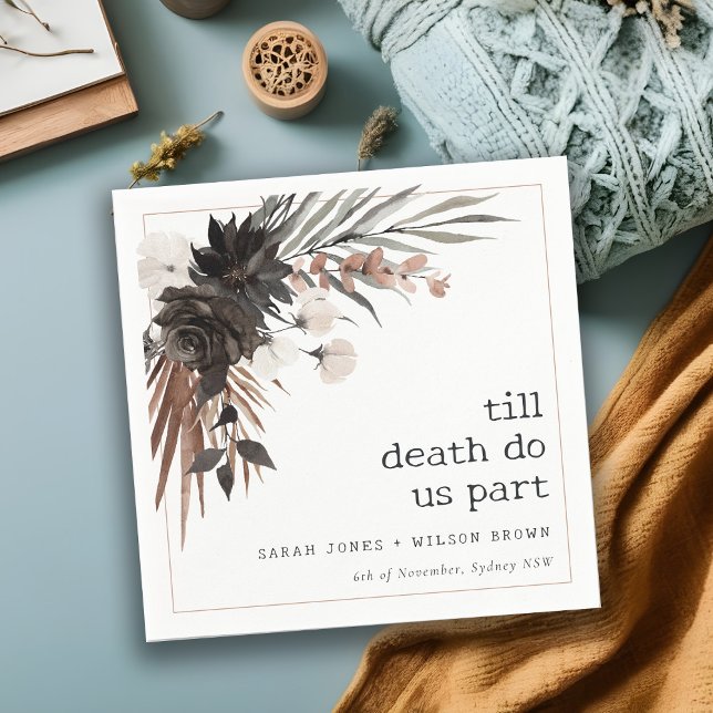 Serviette En Papier Boho Rustique rouille gothique Mariage botanique n (Créateur téléchargé)