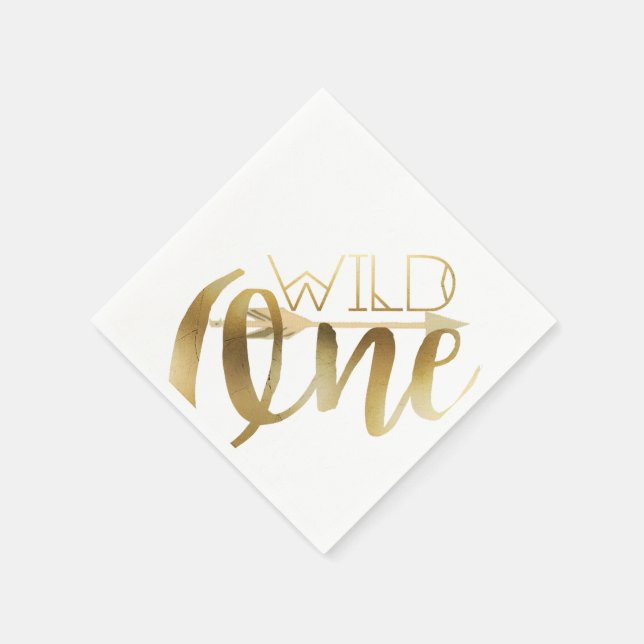 Serviette En Papier Boho Wild One | Première fête d'anniversaire (Coin)