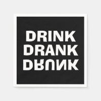 Boire Boire Drunk Message sur Black Party