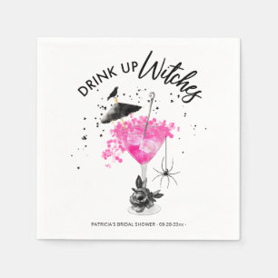 Serviette En Papier Boire des sorcières Cocktail Halloween Fête des ma