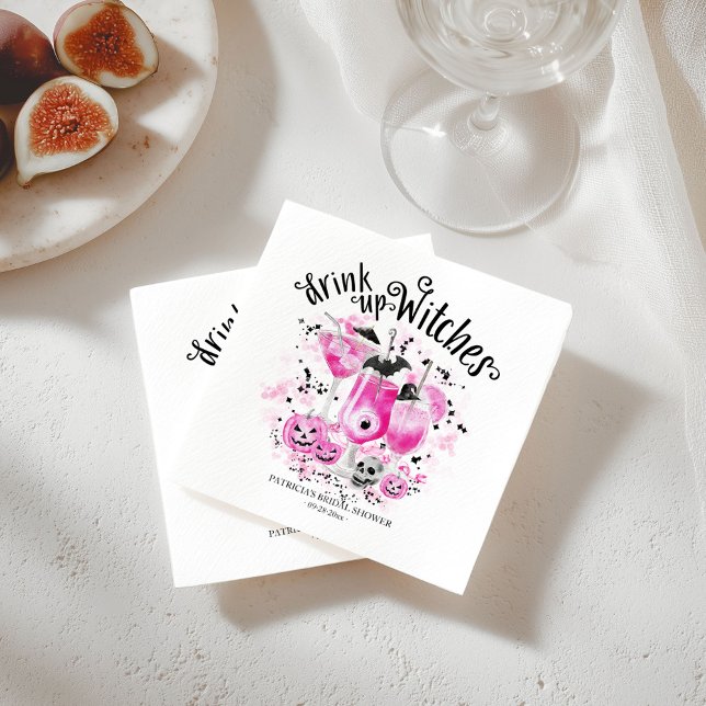 Serviette En Papier Boire des sorcières Cocktail Halloween Fête des ma (Créateur téléchargé)
