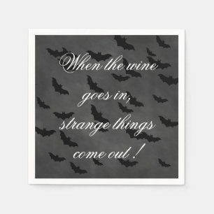 Serviette En Papier Boire du vin Halloween Napkin