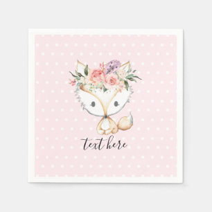 Serviette En Papier bois de renard, mignon