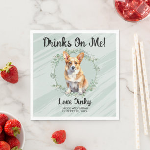 Serviette En Papier Bois Sur Moi ! Mariage de animal de compagnie de c