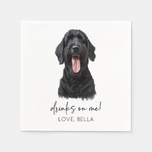 Serviette En Papier Bois Sur Moi ! Mariage de chien de Terrier russe n