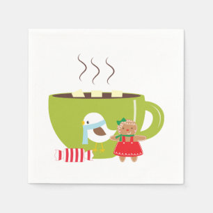 Serviette En Papier Boisson de Noël Napkin