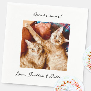Serviette En Papier Boissons aux frais de la mariée Photo de mariage a
