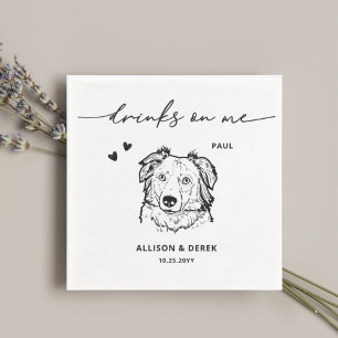 Serviette En Papier Boissons mignonnes sur moi Pet Dessin Chien Dessin