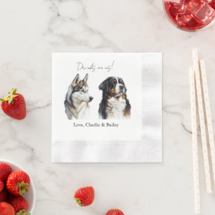 Serviette En Papier Boissons personnalisées offertes pour nous Deux Se