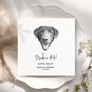 Serviette En Papier Boissons Personnalisées Pour Animaux De Compagnie