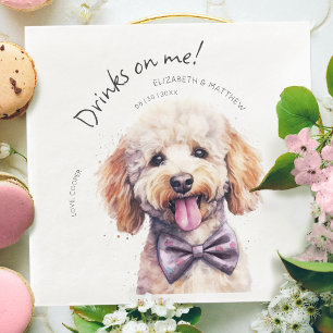 Serviette En Papier Boissons Pour Moi Peinture Aquarelle Amusante Chie