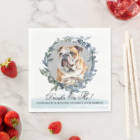 Boissons sont à Moi Mariage de Chien Bouledogue