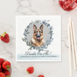 Serviette En Papier Boissons sont pour moi ! Chien berger allemand ani