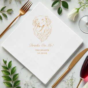 Serviette En Papier Boissons Sur Moi Personnalisé Animaux Cocktails Ma