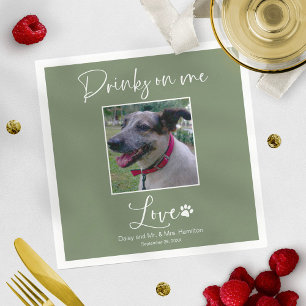 Serviette En Papier Boissons Sur Moi Photo De Compagnie Canine Calligr