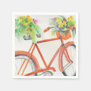 Serviette En Papier Boîte à fleurs à vélo