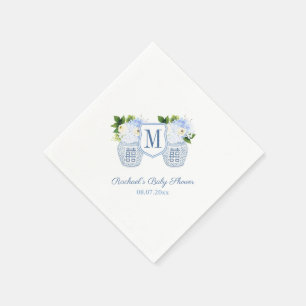 Serviette En Papier Bol à gingembre à monogramme Fête de bébé garçon F
