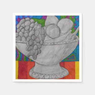 Serviette En Papier Bol de fruits frais