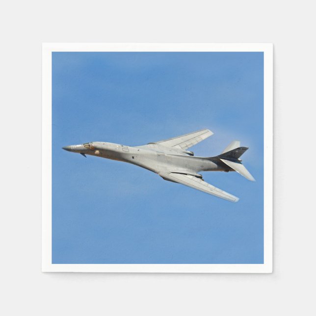 Serviette En Papier Bombardes de Lancer B-1B balayées (Devant)