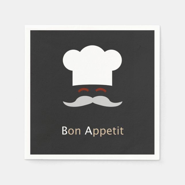 Serviette En Papier Bon Appetit Chef (Devant)