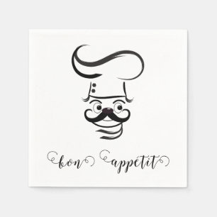 Serviette En Papier Bon Appetit Chef Papier Napkin