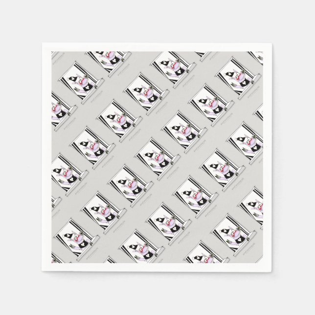 Serviette En Papier bon matin porc (Devant)