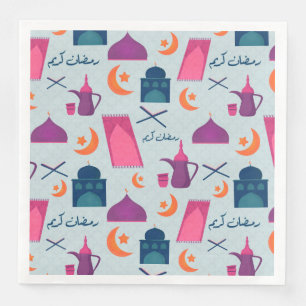 Serviette En Papier Bon Motif du Ramadan