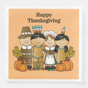 Serviette En Papier Bon thanksgiving Day Children