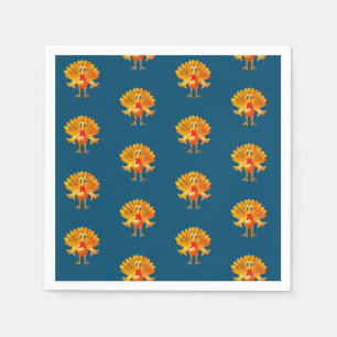 Serviette En Papier bon thanksgiving , dinde d'action de grâce,