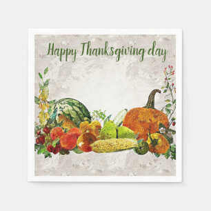 Serviette En Papier Bon thanksgiving jour