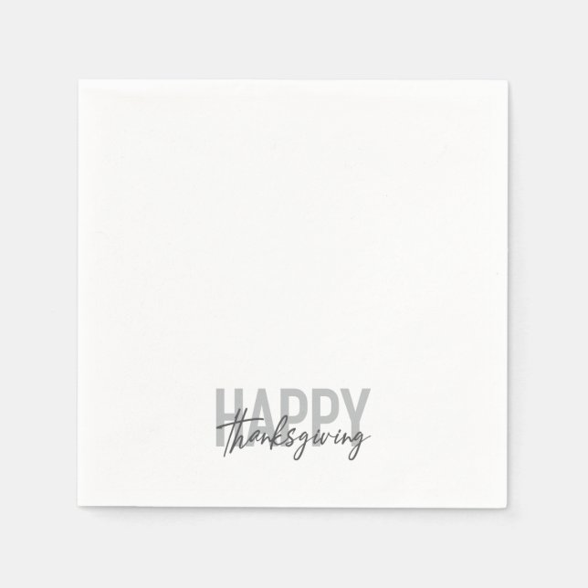 Serviette En Papier Bon thanksgiving simple, urbain, tendance, moderne (Devant)