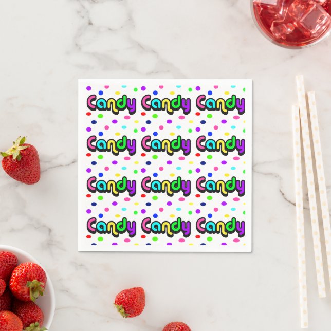 Serviette En Papier Bonbons (En situation)