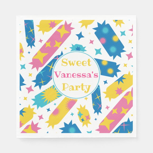 Serviette En Papier Bonbons bonbons. (Devant)