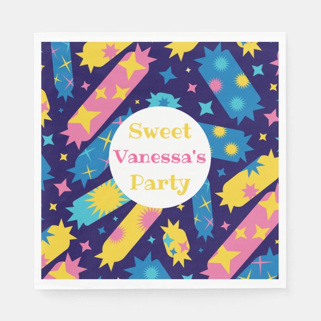 Serviette En Papier Bonbons bonbons. (Devant)