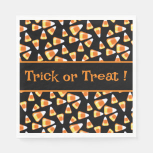 Serviette En Papier Bonbons d'Halloween motif, gâteries amusantes de b