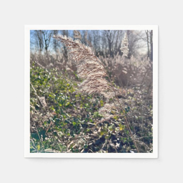 Serviette En Papier Bonheur automnal.. (Devant)