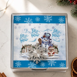 Serviette En Papier Bonhomme de neige Laissez tomber la neige Papier