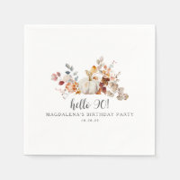 Bonjour 90 Automne Citrouille Feuilles personnalis