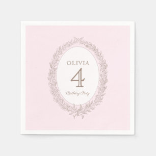 Serviette En Papier Bonjour Bebe Pâtisserie Française Anniversaire Fêt