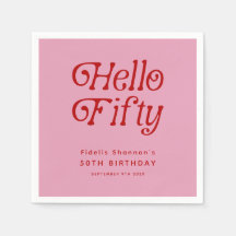 Bonjour Cinquante Retro 50e fête d'anniversaire