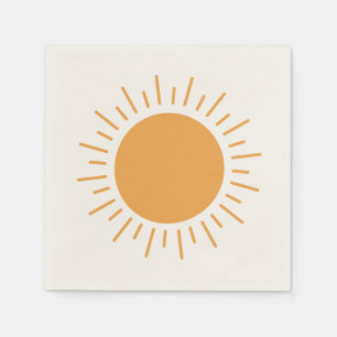 Serviette En Papier Bonjour soleil brillant mignon serviettes de douch