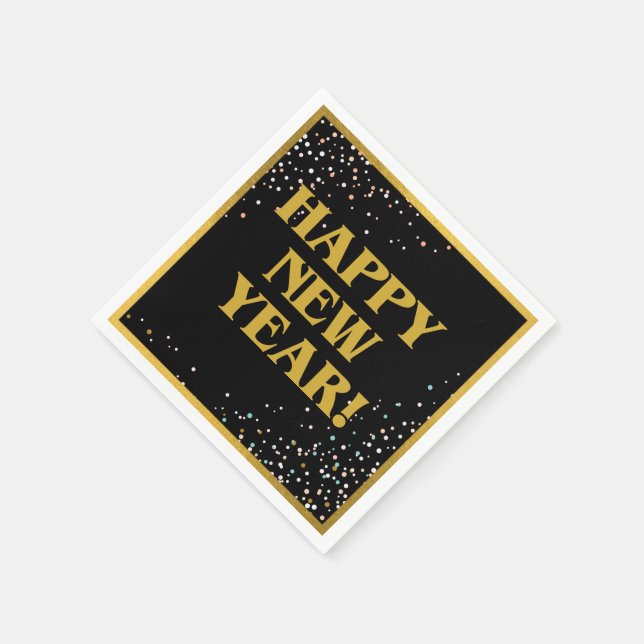 Serviette En Papier Bonne année (Coin)