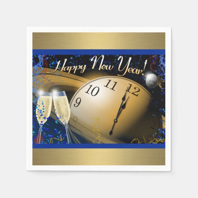 Serviette En Papier Bonne année (Devant)