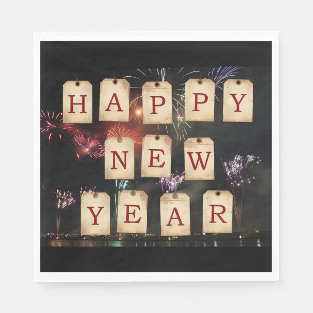 Serviette En Papier Bonne année (Devant)