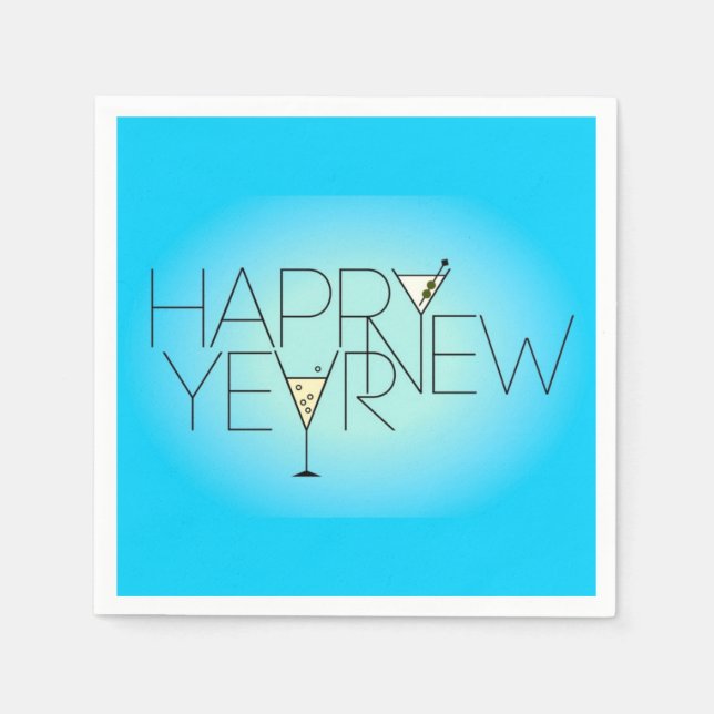 Serviette En Papier Bonne année (Devant)