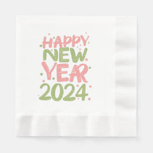 Serviette En Papier Bonne année 2024