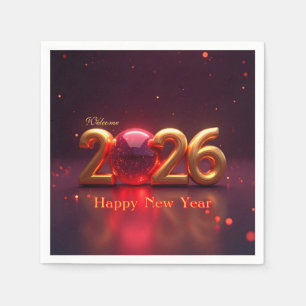Serviette En Papier Bonne année 2026