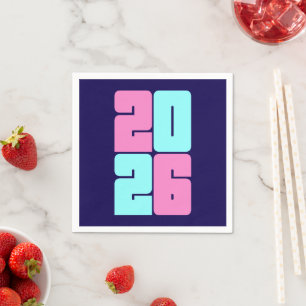 Serviette En Papier Bonne année 2026 Célébration