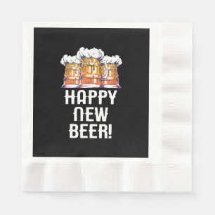 Serviette En Papier BONNE ANNÉE BIÈRE ! Soirée du Nouvel An Boire